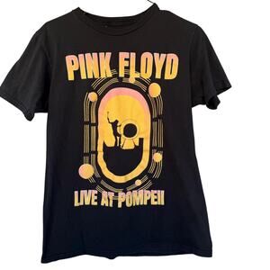 Pink Floyd Shirt Mens Medium Gray Live at Pompeii Graphic Band Concert Tee 2022
